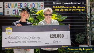 Omaze Makes Donation to Colehill Community Library - The Library in the Woods