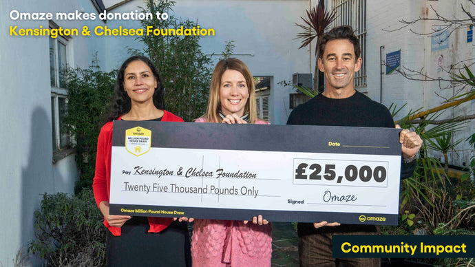 Omaze Makes Donation to Kensington and Chelsea Foundation
